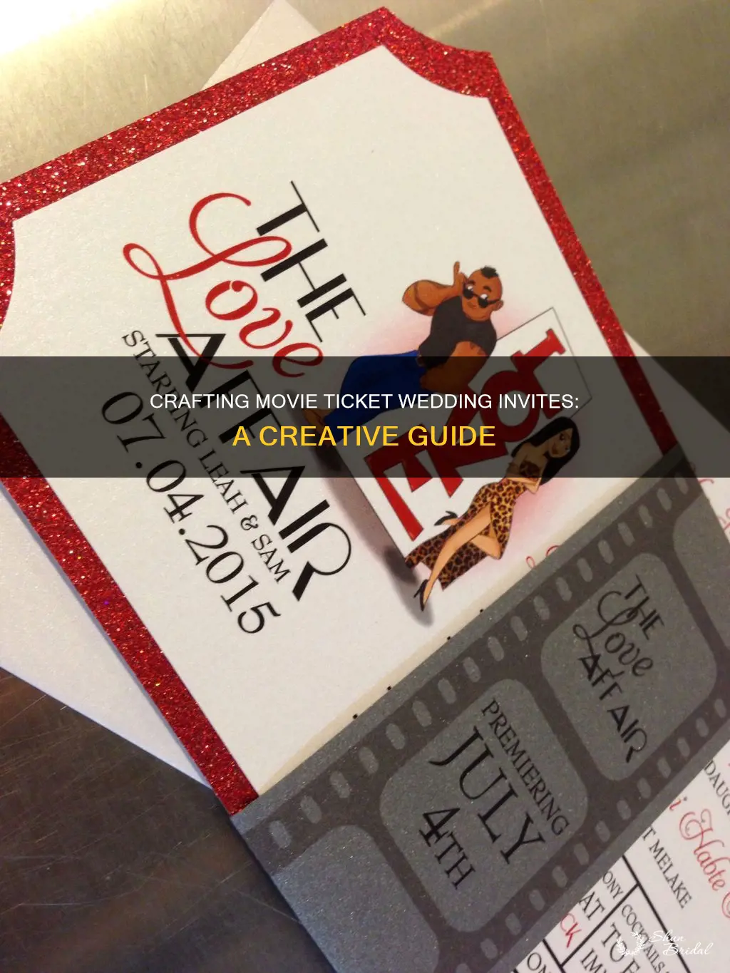 how to make movie ticket wedding invitations