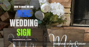 Crafting Wedding Signs: Mr. & Mrs