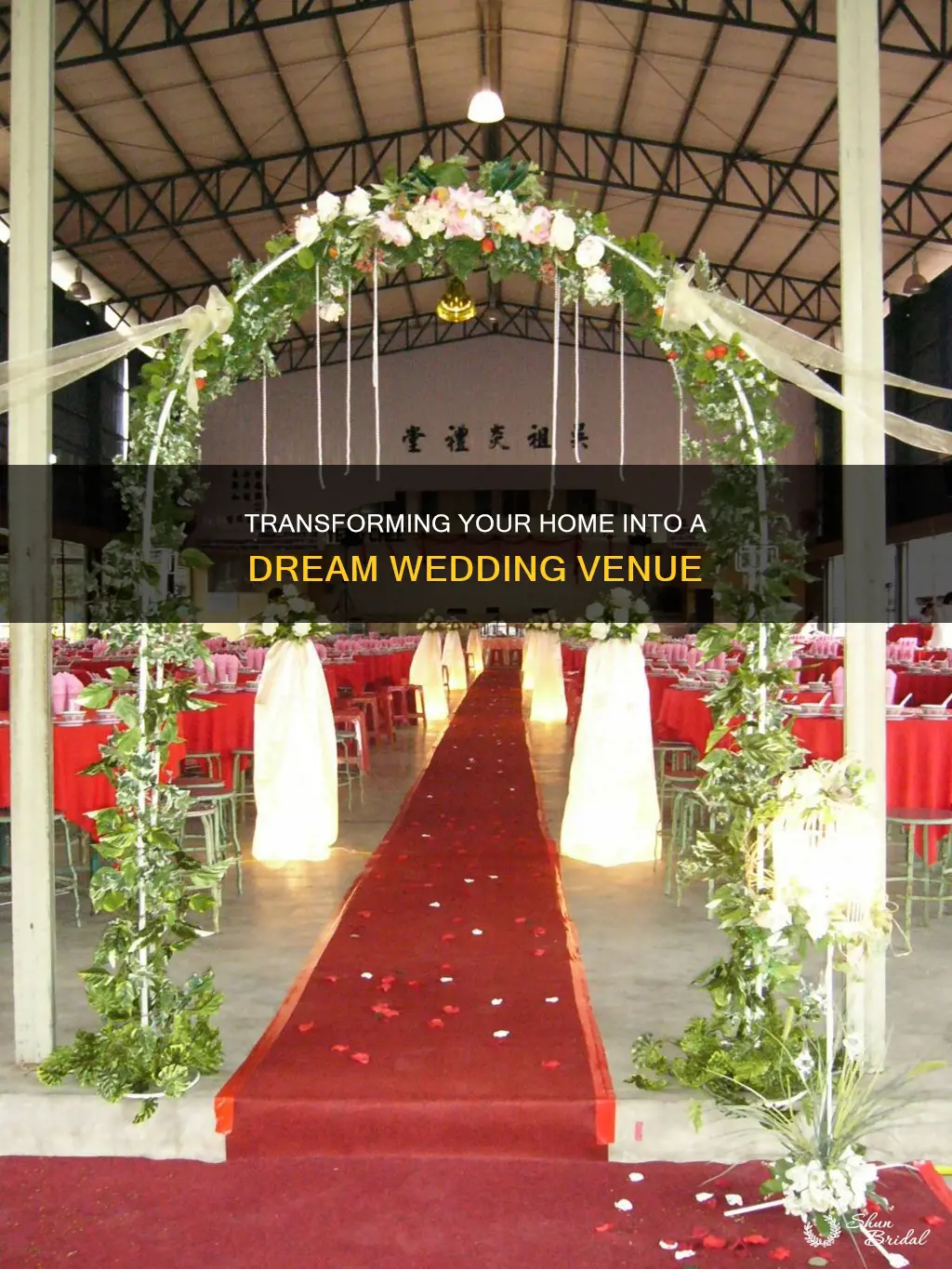 how to make my home a wedding venue