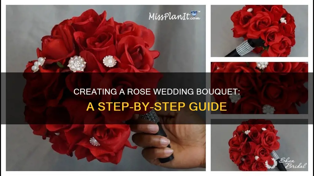 how to make my own rose wedding bouquet