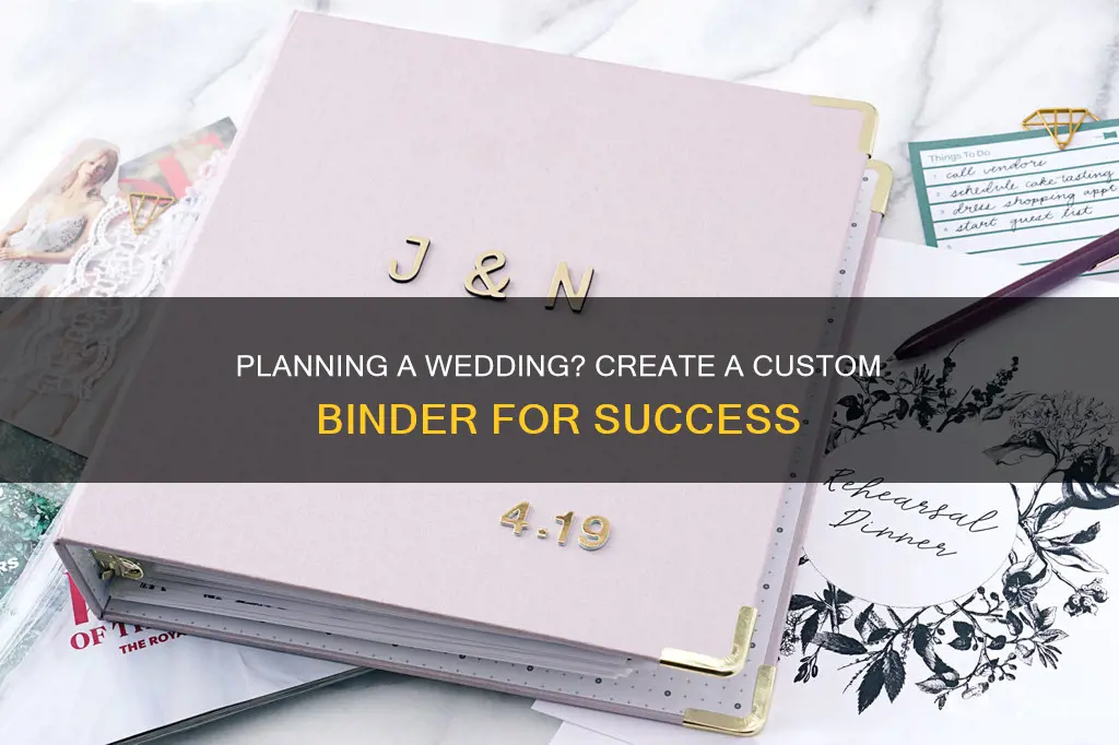 how to make my own wedding planning binder