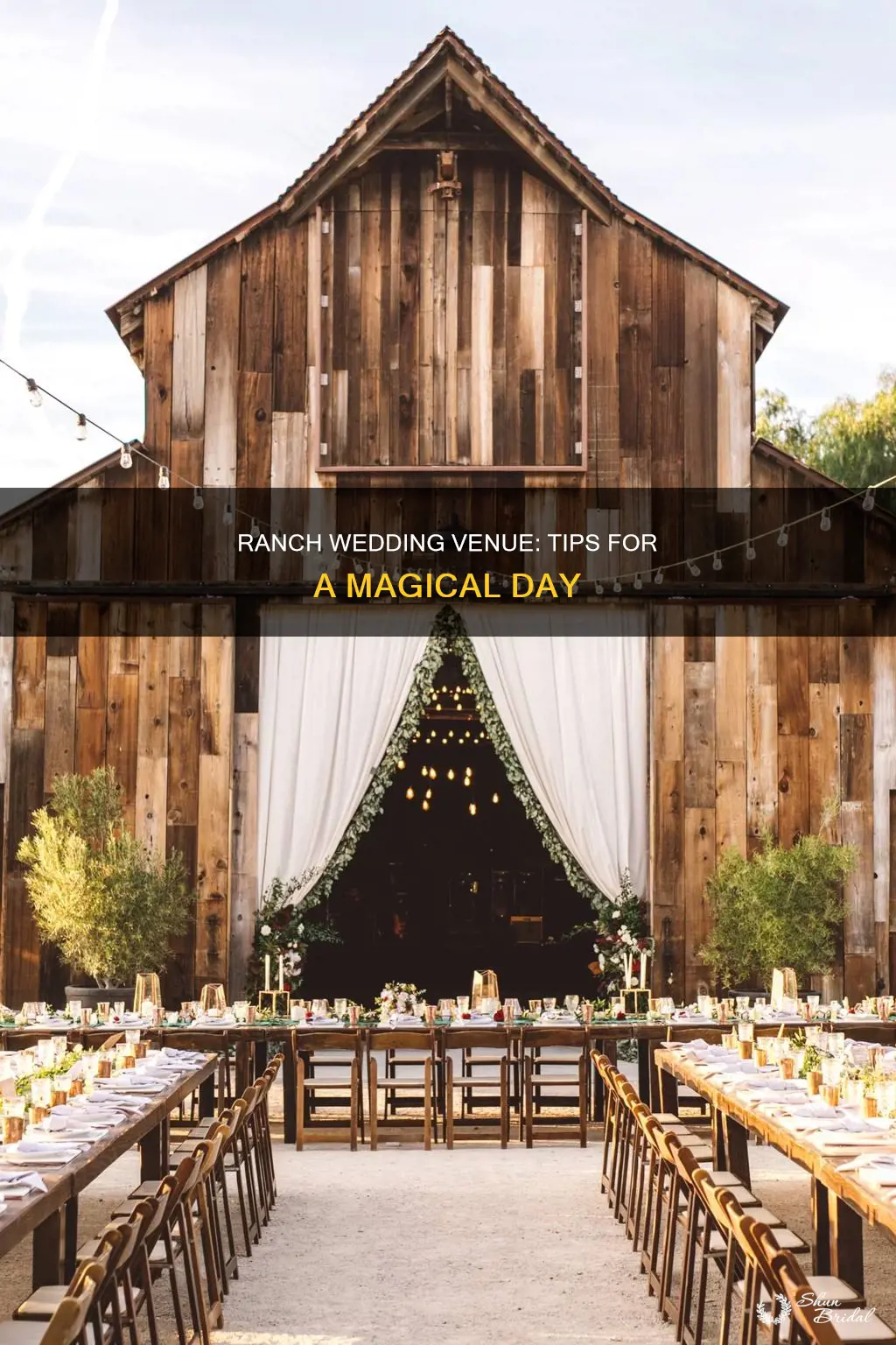 how to make my ranch a wedding venue