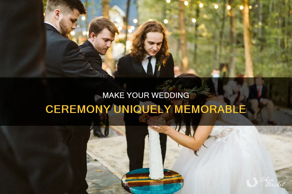 how to make my wedding ceremony unique