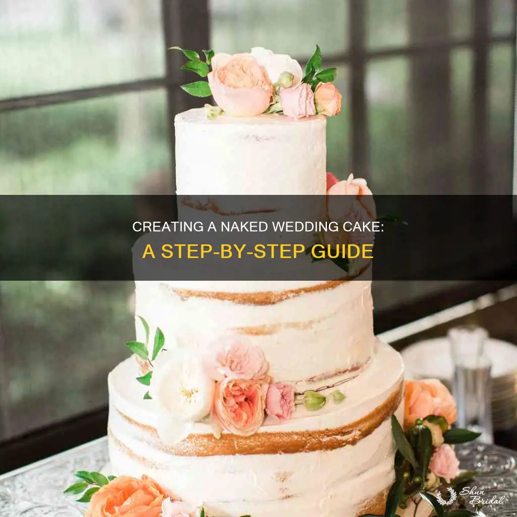 how to make naked wedding cake