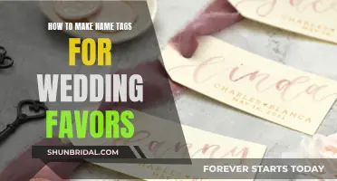 Crafting Wedding Favor Name Tags: A Simple DIY Guide