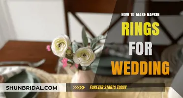 Crafting Napkin Rings for Your Wedding: A Guide