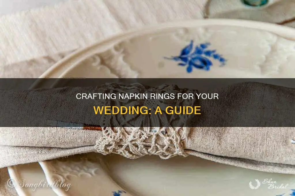 how to make napkin rings for wedding