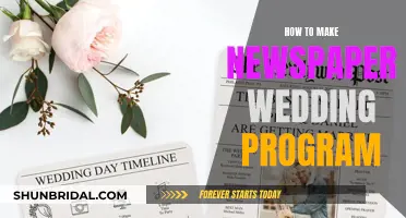 Crafting Newspaper Wedding Programs: A Creative DIY Guide