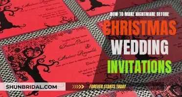 Creating a Spooky Wedding: Nightmare Before Christmas Invites