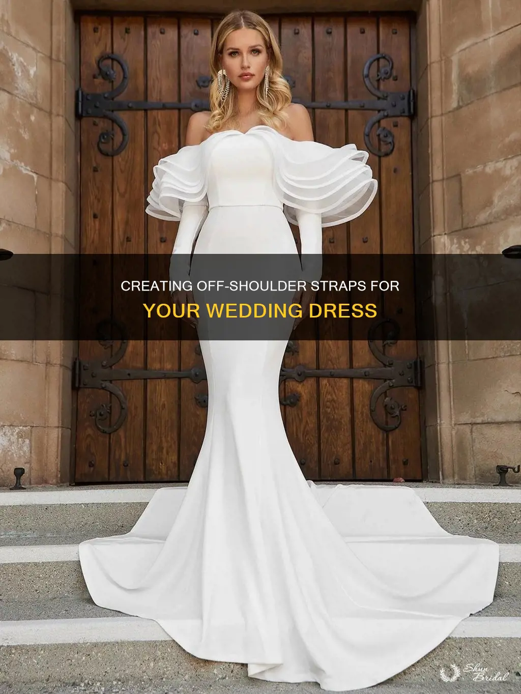how to make off shoulder straps for wedding dress