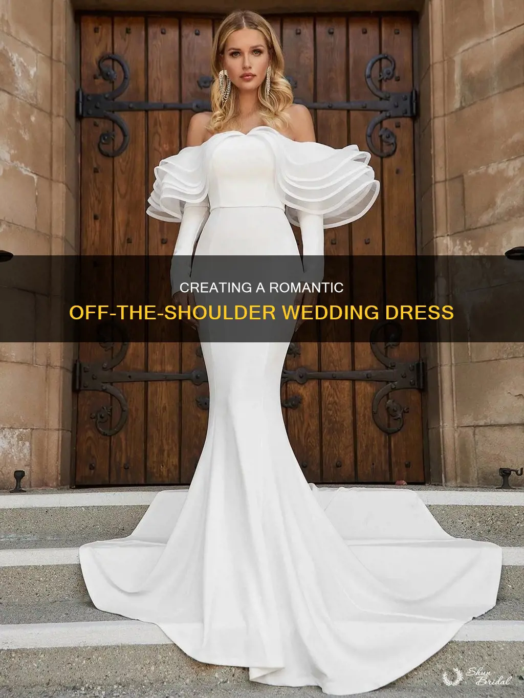 how to make off the shoulder wedding dress