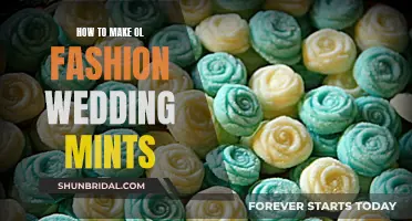 Making Old-Fashioned Wedding Mints: A Step-by-Step Guide