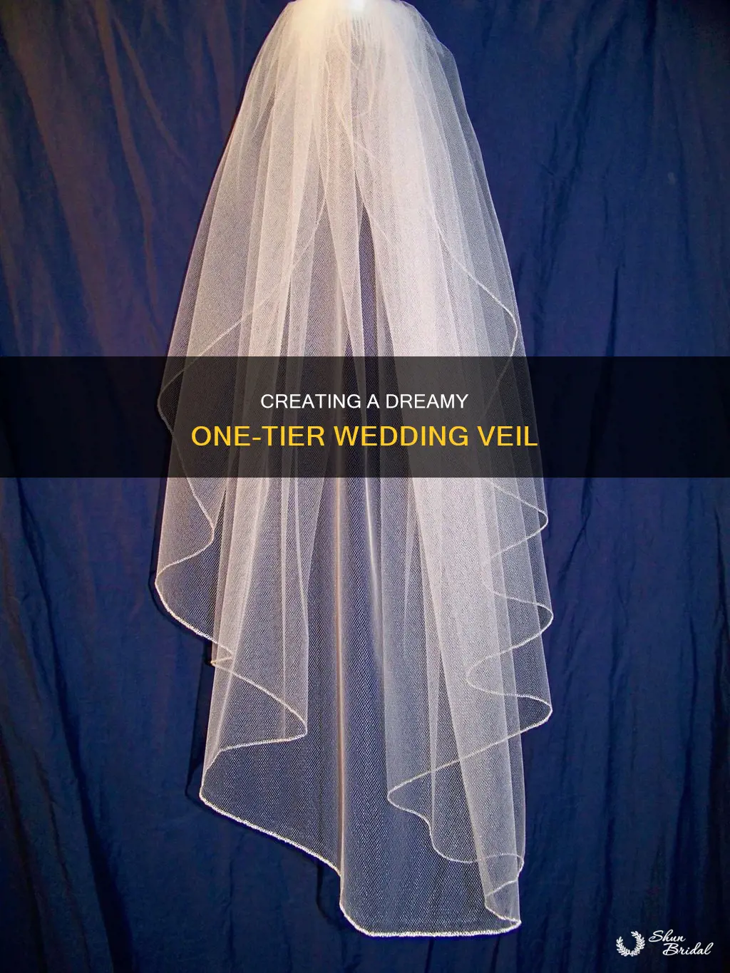 how to make one tier wedding veil