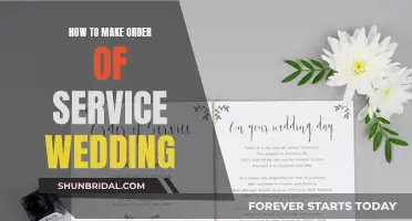 Creating a Wedding Order of Service: A Step-by-Step Guide