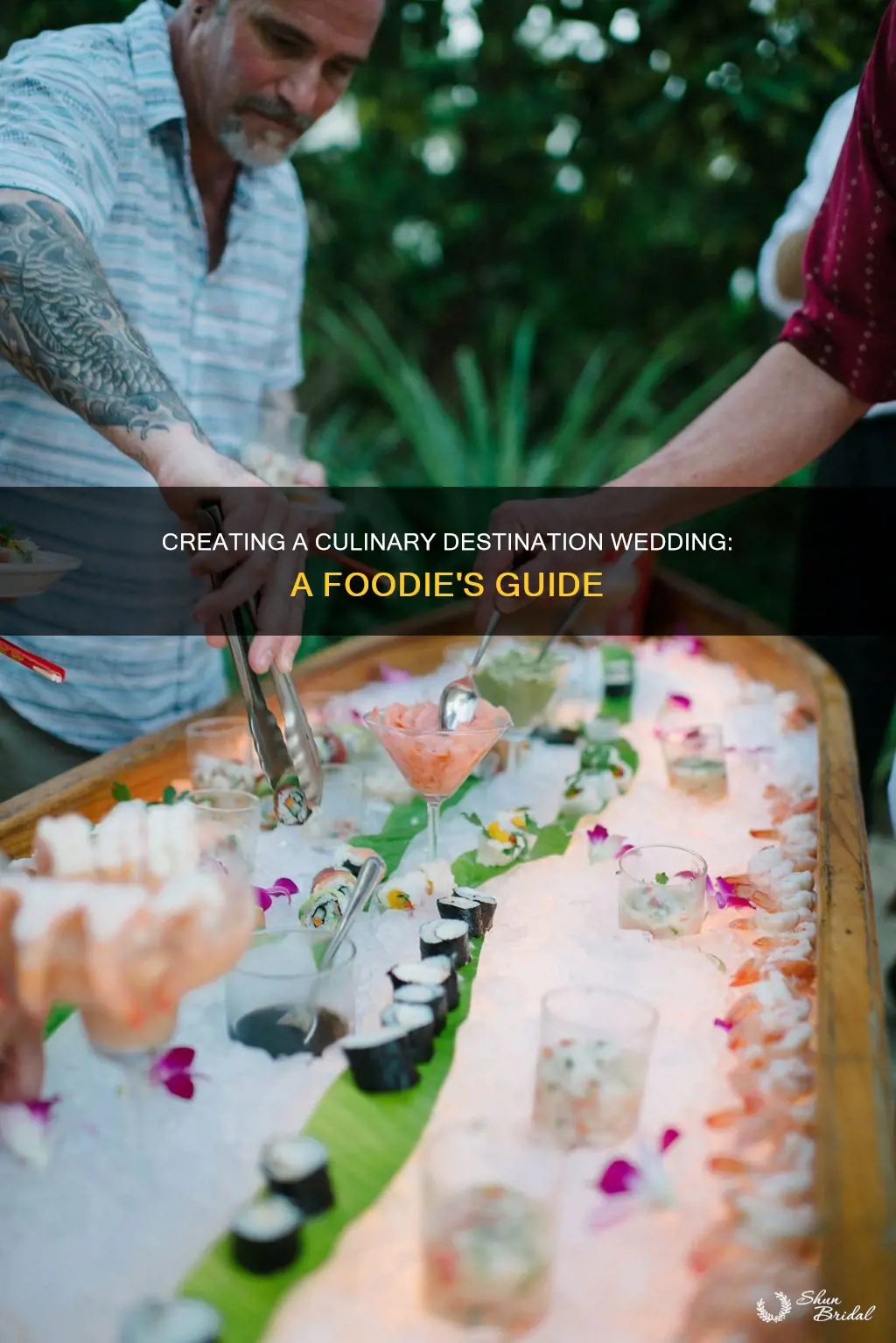 how to make own food destination wedding