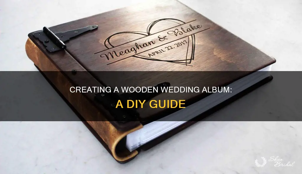 how to make own wood wedding album