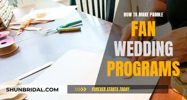 Crafting Paddle Fan Wedding Programs: A Step-by-Step Guide