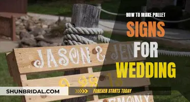 Crafting Rustic Pallet Signs for Your Wedding Day