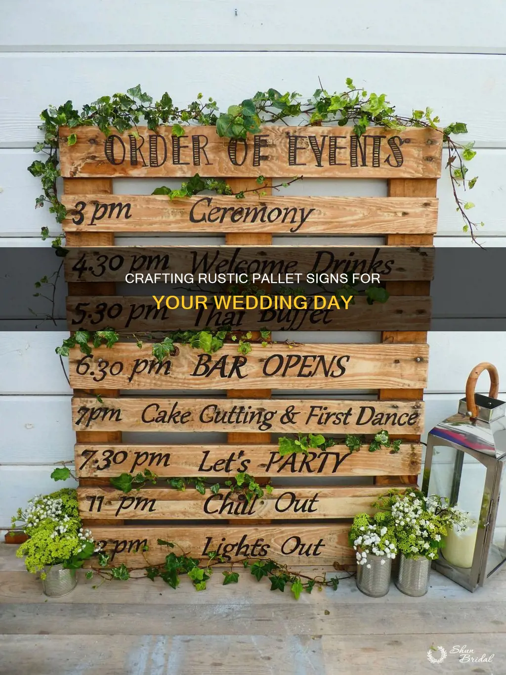 how to make pallet signs for wedding