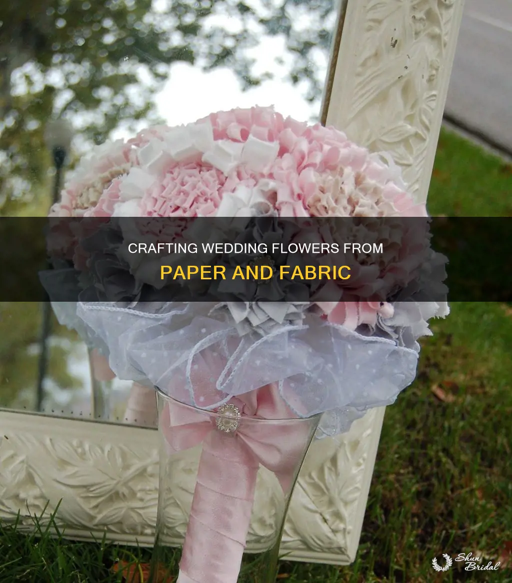 how to make paper and fabric flowers for your wedding