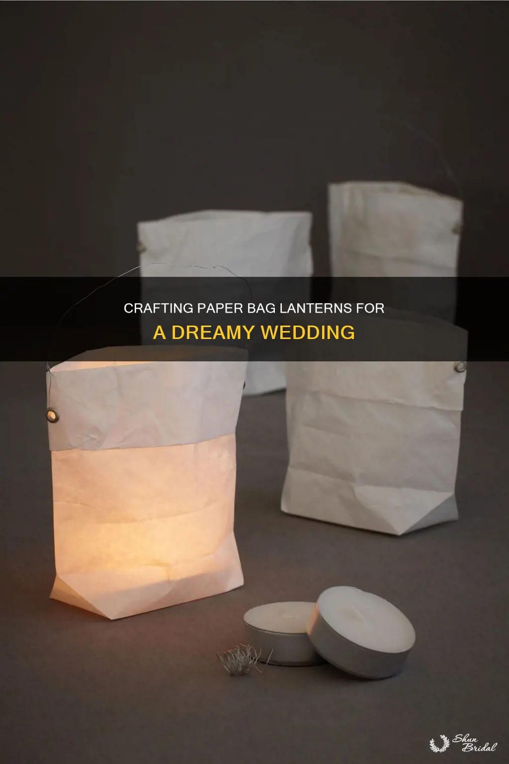 how to make paper bag lanterns wedding