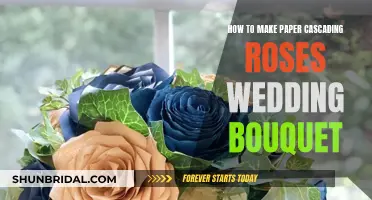 Crafting a Paper Rose Wedding Bouquet: Cascading Charm