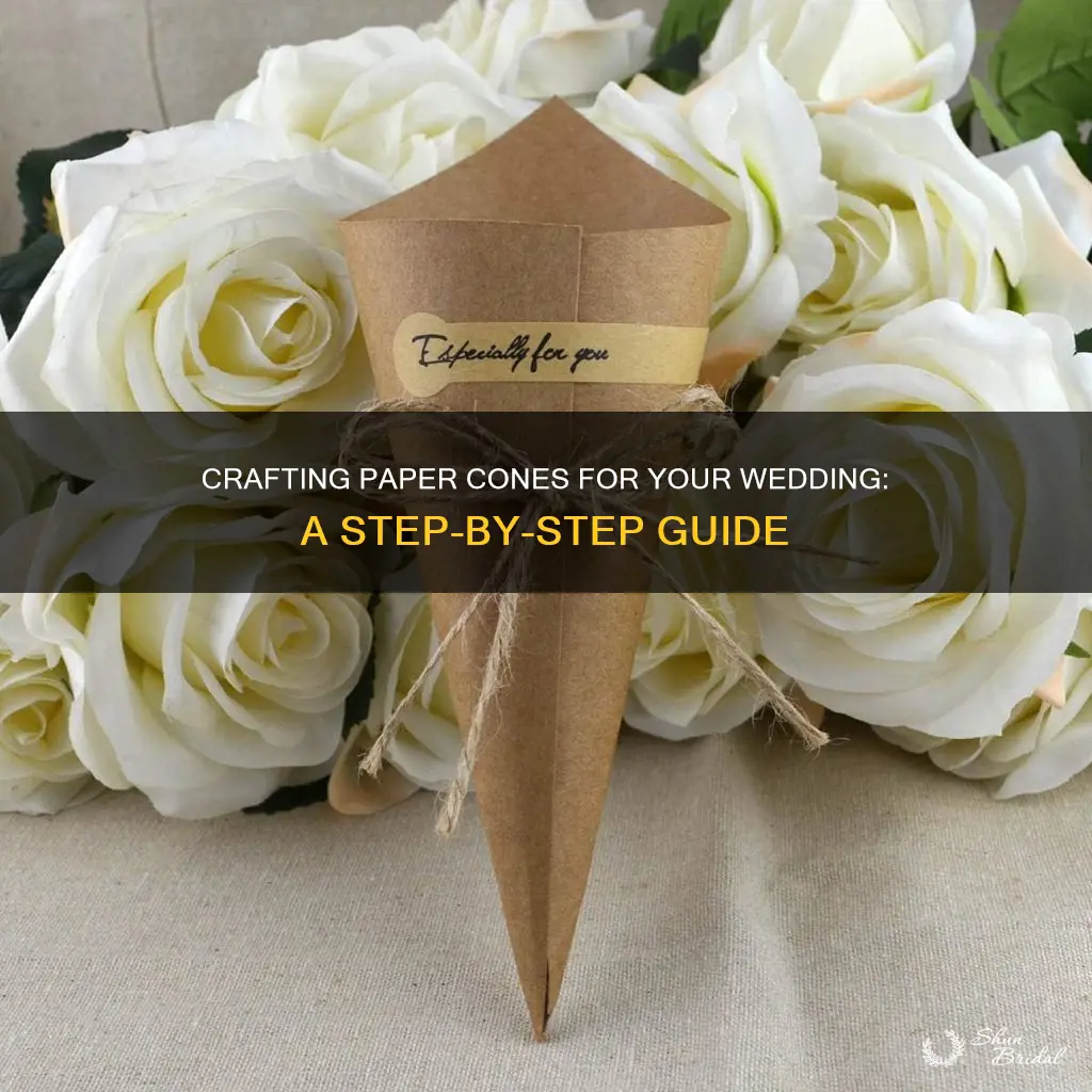 how to make paper cones for wedding