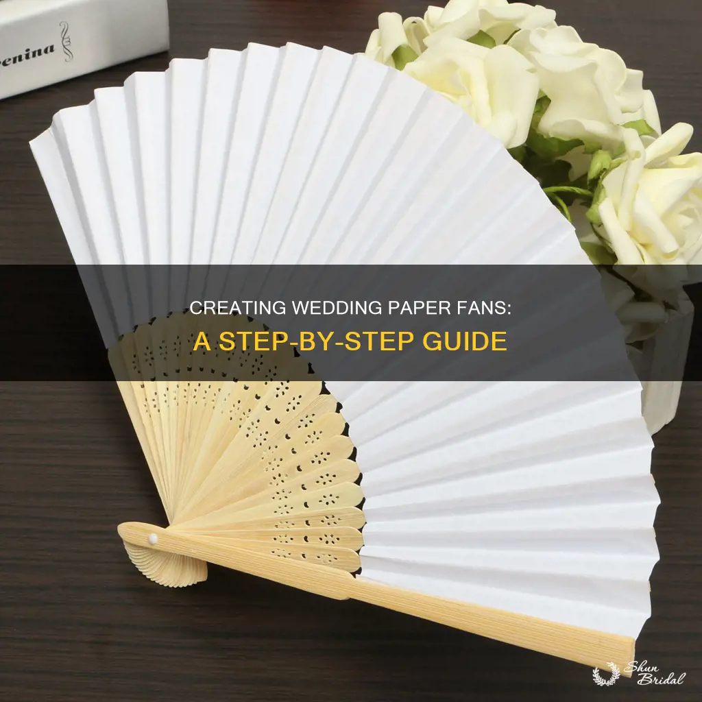 how to make paper fan for wedding