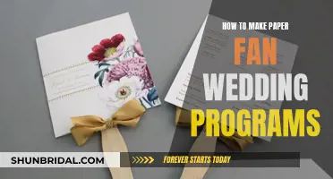 Crafting Paper Fan Wedding Programs: A Step-by-Step Guide