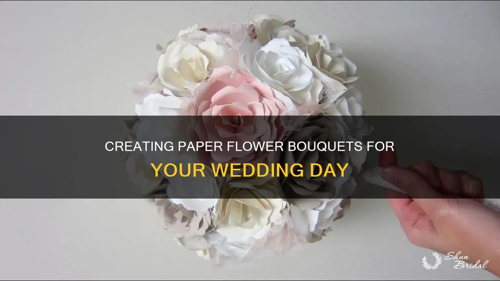 how to make paper flower wedding bouquet