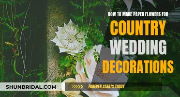 Creating Rustic Paper Flowers for Country Wedding Charm