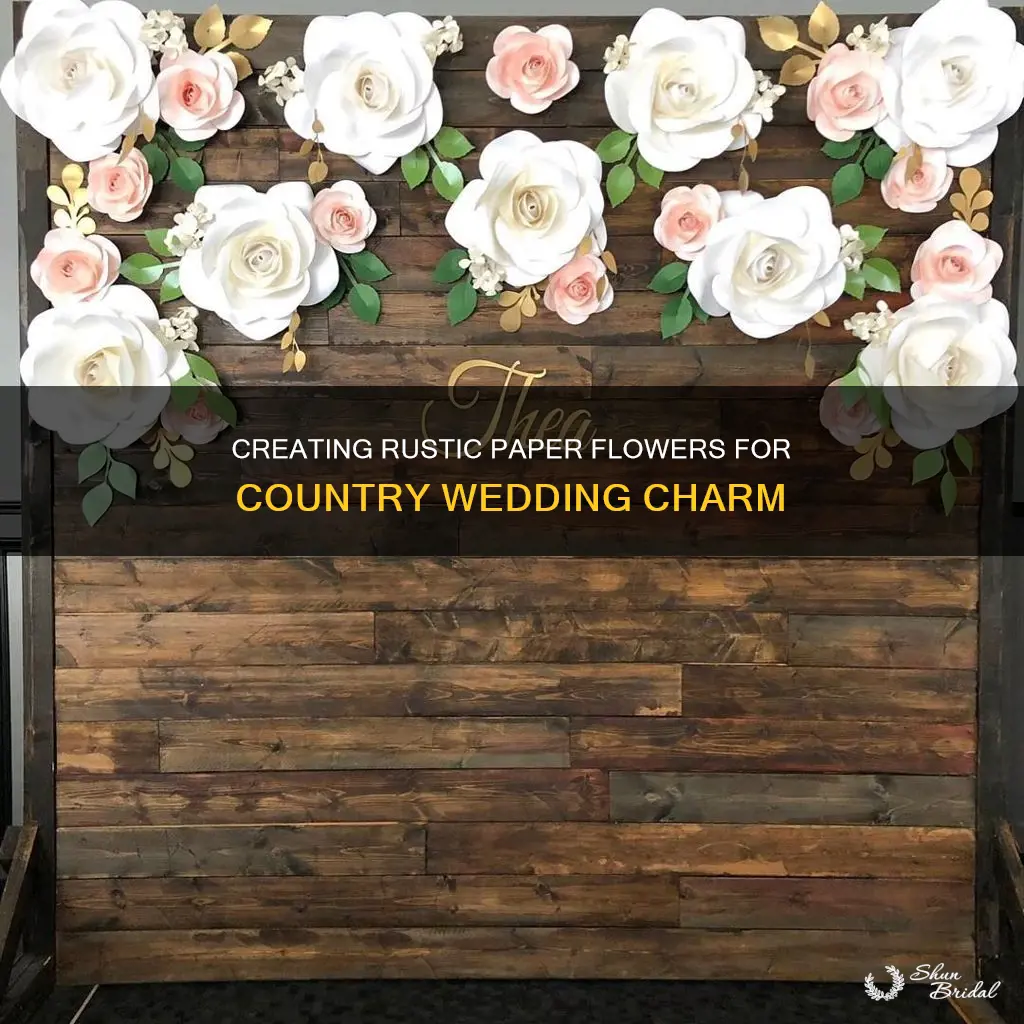 how to make paper flowers for country wedding decorations