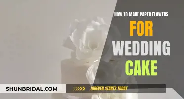 Creating Paper Flowers for Your Wedding Cake