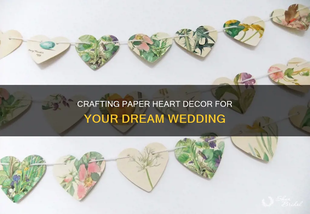 how to make paper heart wedding decorations