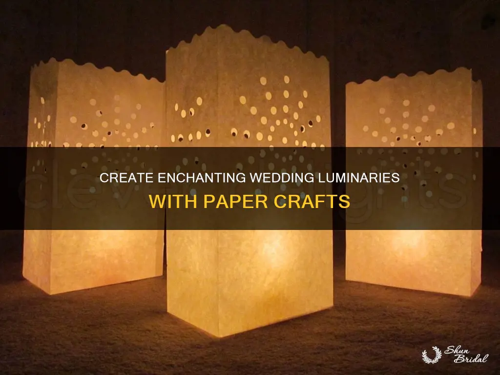 how to make paper luminaries wedding