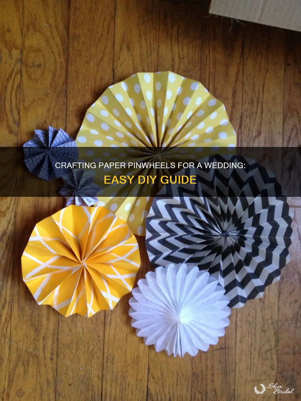 how to make paper pinwheels wedding