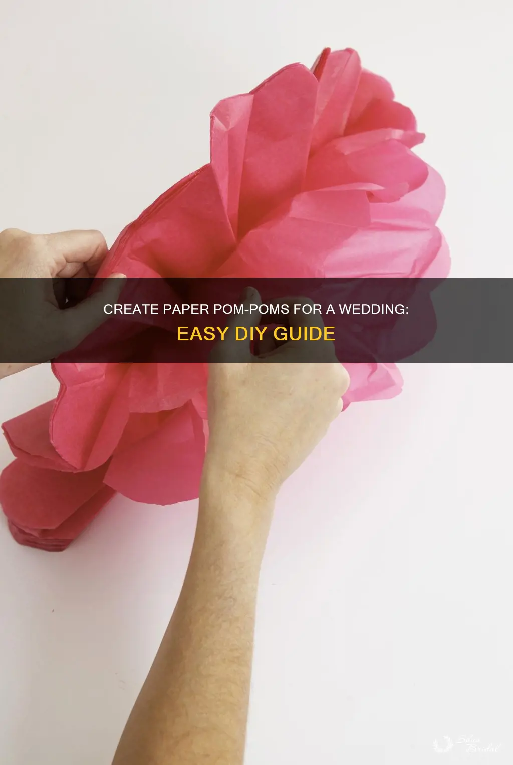 how to make paper pom poms for wedding