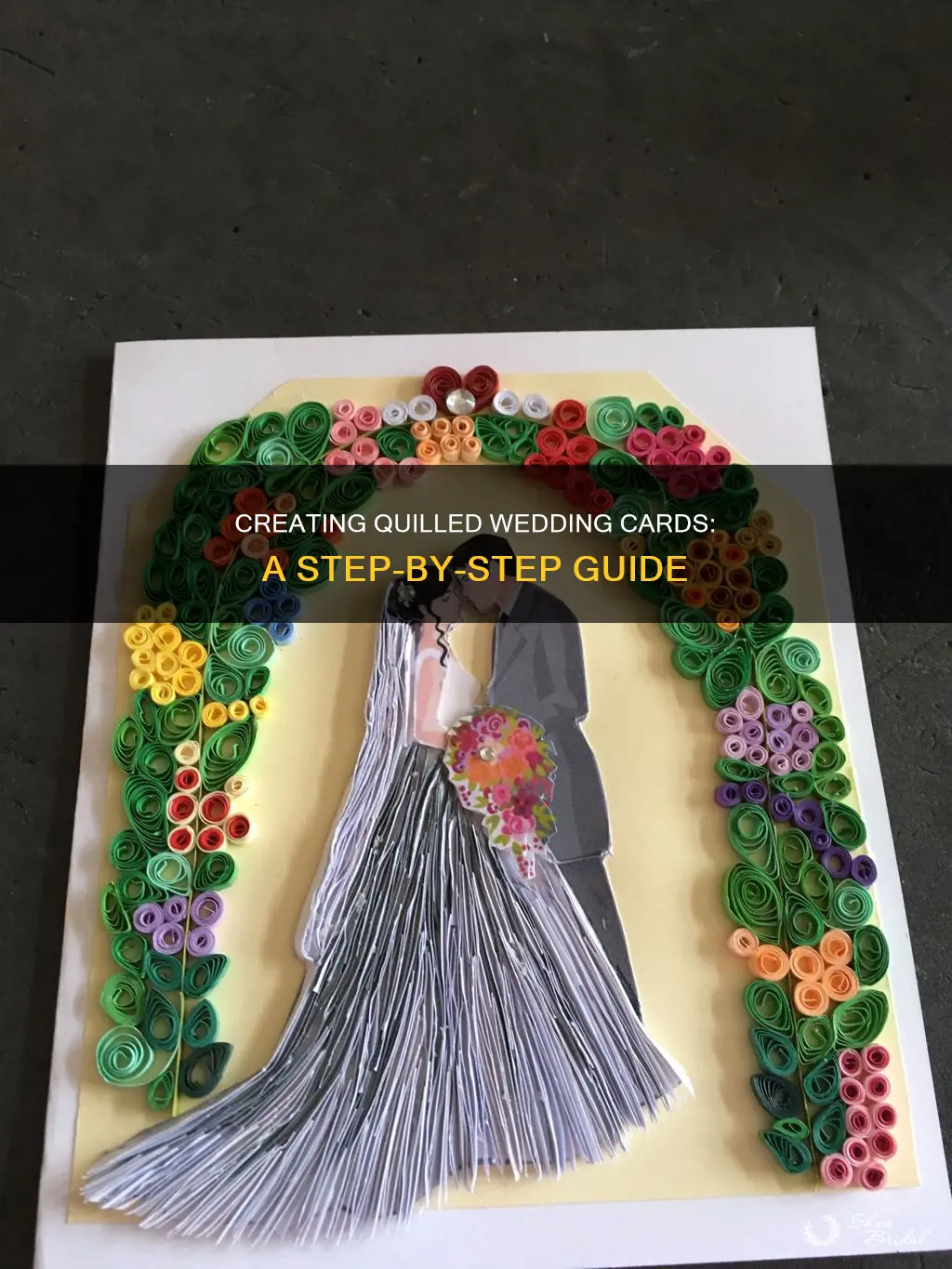 how to make paper quilling wedding cards