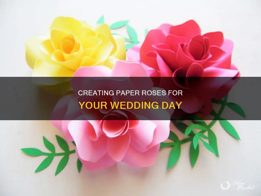 how to make paper roses for wedding