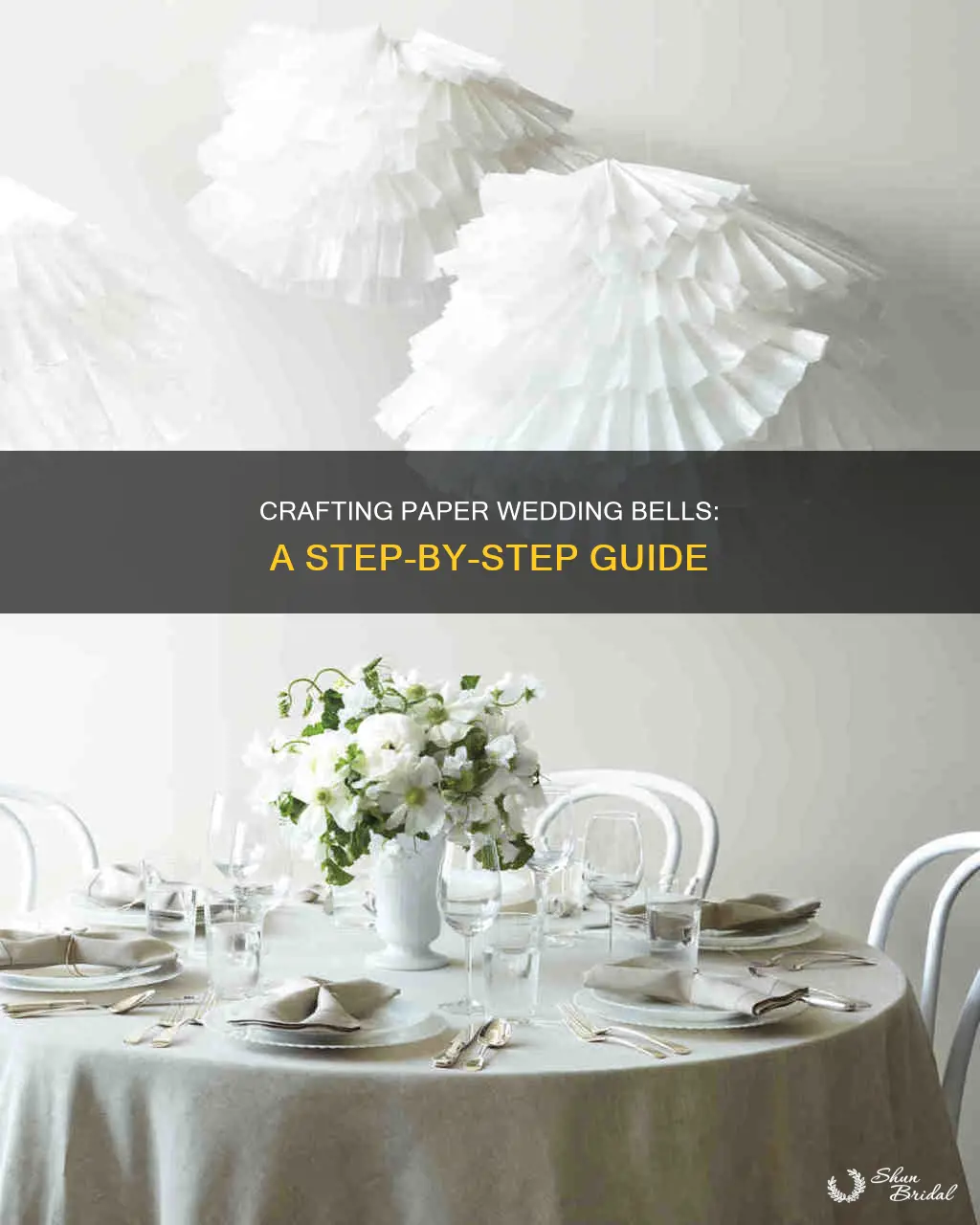 how to make paper wedding bells