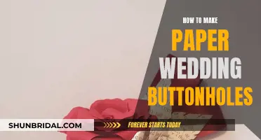 Crafting Paper Wedding Buttonholes: A Step-by-Step Guide