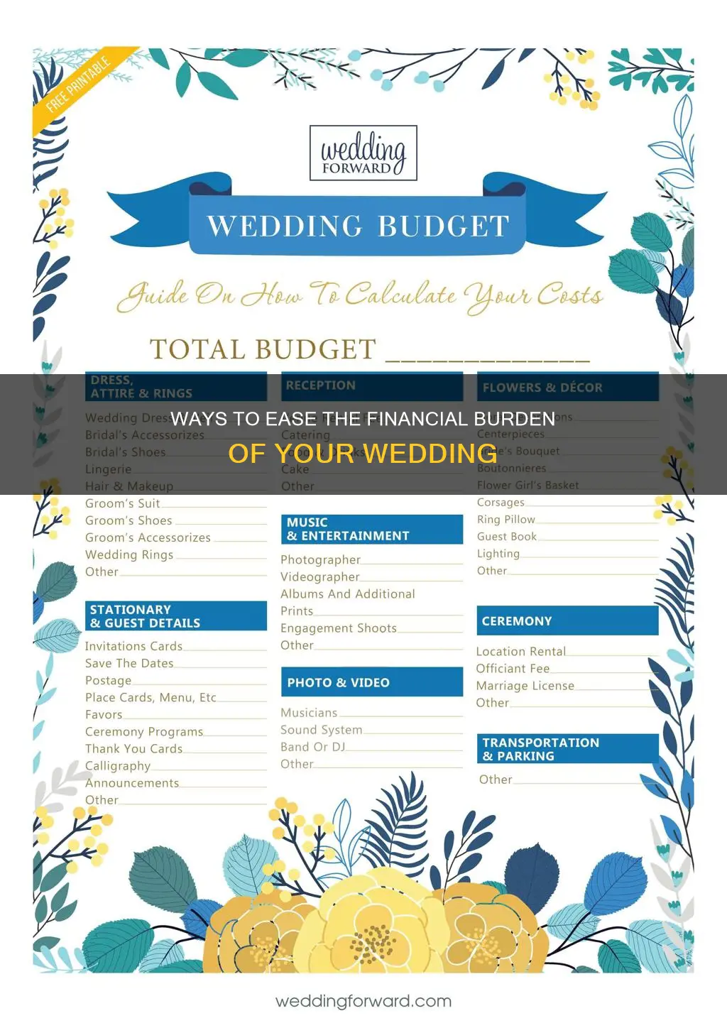 how to make paying for wedding easier