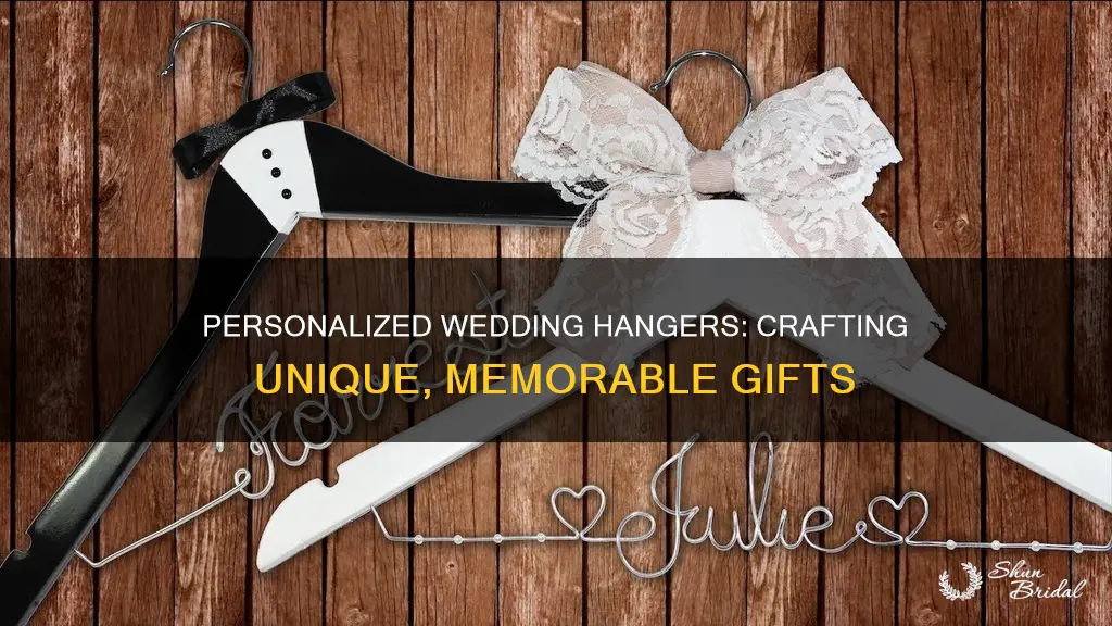 how to make personalised wedding hangers