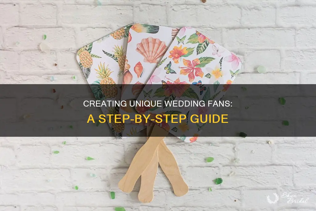 how to make personalized wedding fans