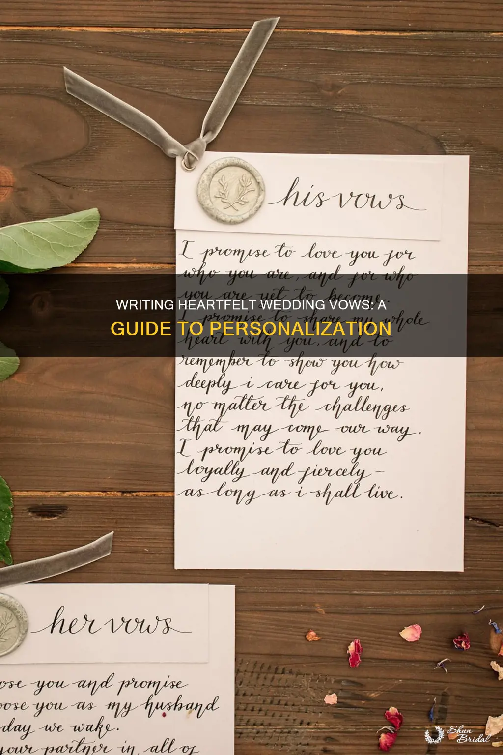 how to make personalized wedding vows