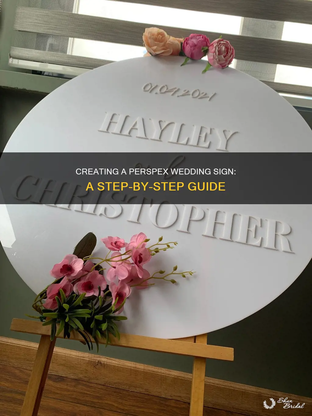 how to make perspex wedding sign