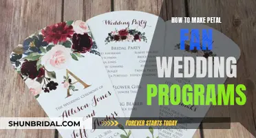 Creating Wedding Programs: DIY Petal Fan Guide