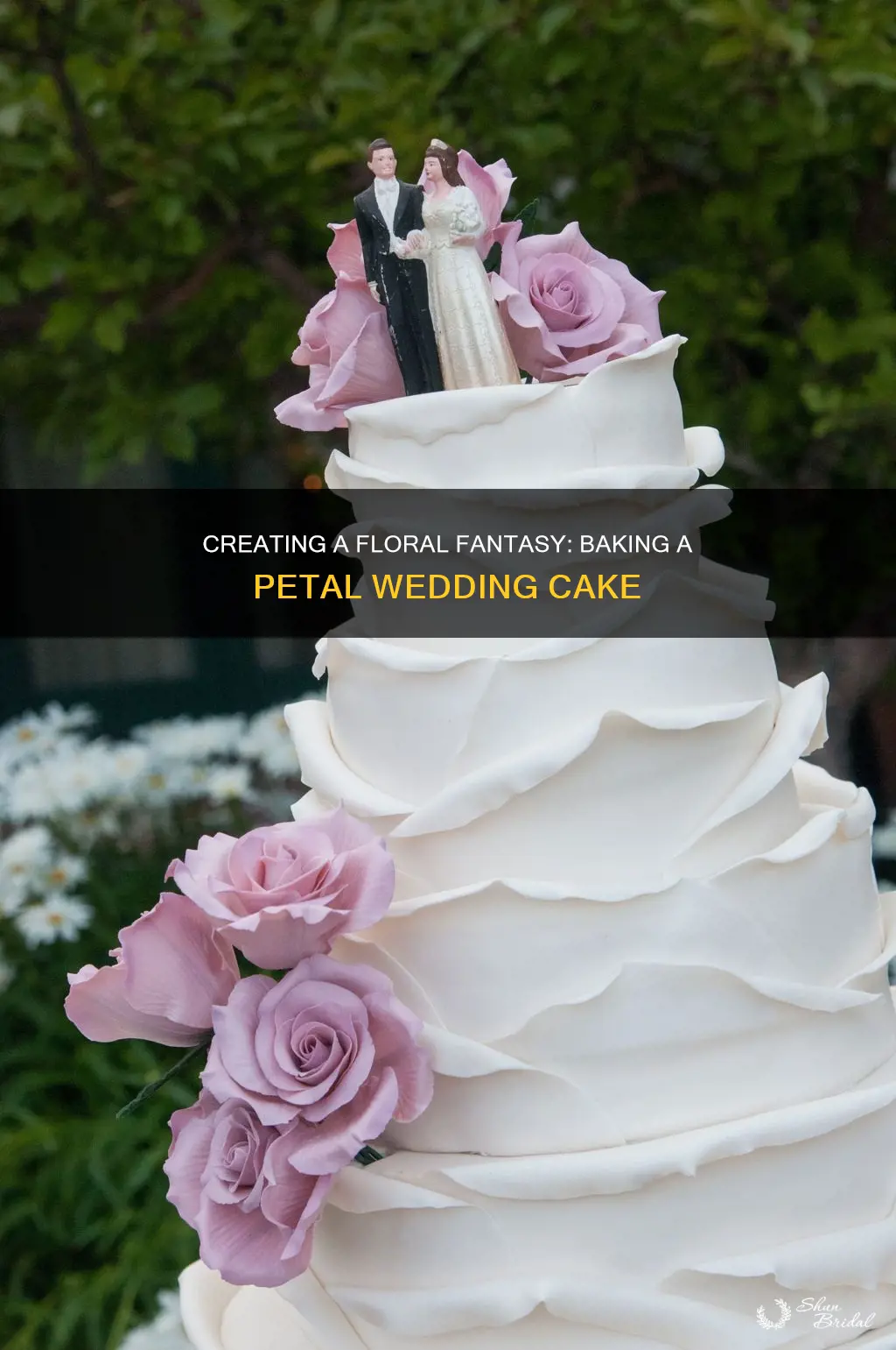 how to make petal wedding cake