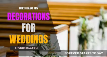 Creating Beautiful Pew Decorations for Your Wedding Ceremony