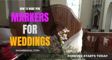 Creating Wedding Pew Markers: A Guide to DIY Success